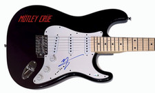 Vince Neil Motley Crue Signed Autograph Electric Guitar Band Lead Singer JSA COA