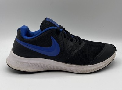 Nike Star Runner Boys Size 4 Y Black Blue Sneakers Shoes AQ3542-009
