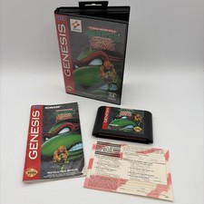 Teenage Mutant Ninja Turtles: Tournament Fighters Sega Complete CIB Reg Card!