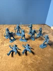 MARX Pioneers  54mm  BLUE SOLDIERS FORT APACHE Set Of 10 E