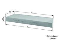 Mahle LA 428/S Filter, Innenraumluft FüR CitroËN,Ds,Ds (Capsa),Fiat,Opel,Peugeot