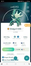 Shiny Dialga ( Maxed Out To Level 40 ) Pokemon Tr@de Go