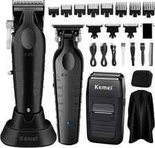 KEMEI Professional Hair Clipper, Trimmer, Beard Shaver Set for Men,... 