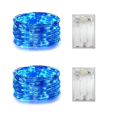 Set of 2 Battery Operated Mini Led Fairy Light Indoor String Light with Timer 6