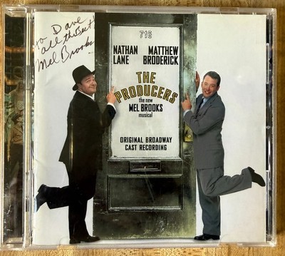 Mel Brooks Signed The Producers Original Broadway Cast CD 2001 Autograph Inscrib