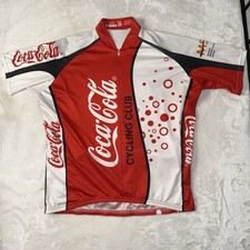 Vomax Men?s XL Coca Cola Cycling Club Cycling Jersey Short Sleeve Full Zip