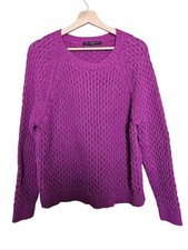 Peruvian Connection Cotton Knit Purple Womens...