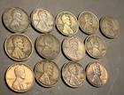 Lot Of 13 Wheat Pennies - 1909, 1909-VDB - Good Toning - Fine - Extremely Fine