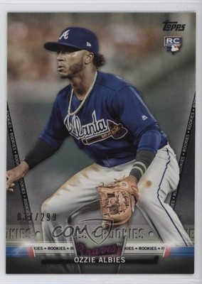 2018 Topps Salute Series 2 Rookies Black /299 Ozzie Albies #S-60 Rookie RC 1l42