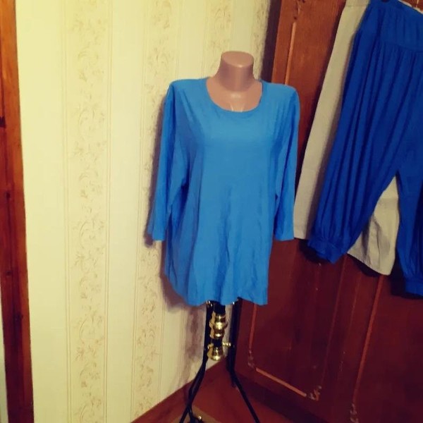 Women Barutti Top Blue Polyamide 42 / XL / 50