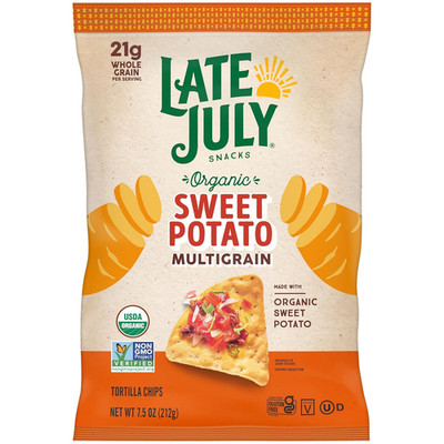 Snacks Organic Multigrain Sweet Potato Tortilla Chips, 7.5 Oz