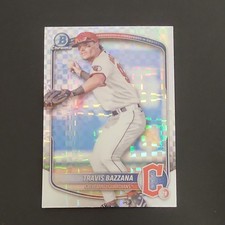2024 Bowman Chrome Travis Bazzana BCP-131 X-Fractor Cleveland Guardians