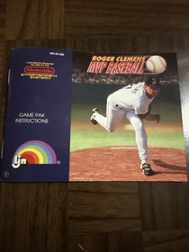 Nintendo NES Roger Clemens MVP Baseball Box & Instruction Manual Only NO GAME!!