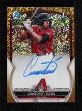 2023 Bowman Chrome Gold Mini-Diamond Refractor 26/50 Cristofer Torin Auto 3q5