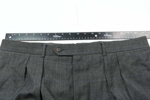 Paul Stuart WESTGATE Suit Mens 43L Dark Gray Blue Wool Two-Button Classic - Picture 20 of 23