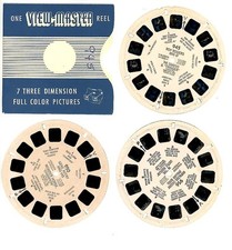 Cowboy View-Master 3 single reels 945, 950  956 Roy Rodgers Gene Autry Hopalong