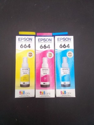 EPSON Original Refill Ink Set (T6642 T6643 T6644) for L100 L110 L120 L200 
