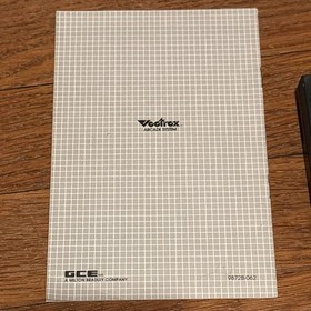 Vintage MB Vectrex Cosmic Chasm Cartridge 1982 with  Overlay and Instructions