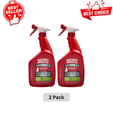  2 Pack Nature's Miracle Advanced Cat Stain  Odor Eliminator Spray 32 oz