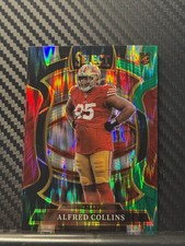 2025 Panini Select #17 Alfred Collins Black and Green Prizm Shock