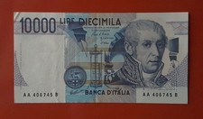BANCONOTA 10000 LIRE VOLTA 10/09/1984 (PRIMA EMISSIONE) SERIE AA [F755]