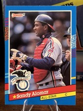 1991 Donruss - All-Stars Sandy Alomar Jr. #51 5 Purple Stripes on Right Border