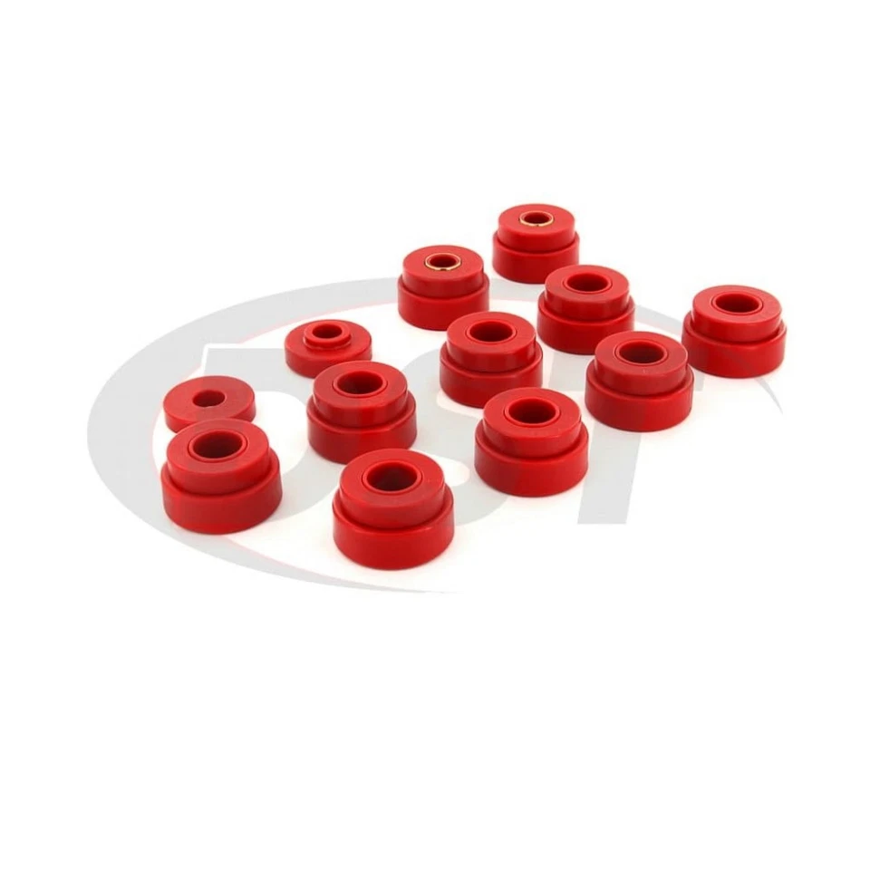 Prothane Body Mount Bushing Kit For Jeep CJ5/CJ7 1976-1979 | 22 per Pack | Red - Image 2 of 4