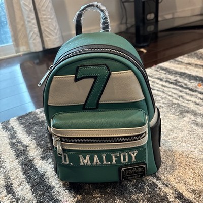 NWT Harry Potter Draco Malfoy #7 Slytherin Quidditch Green Cosplay Backpack