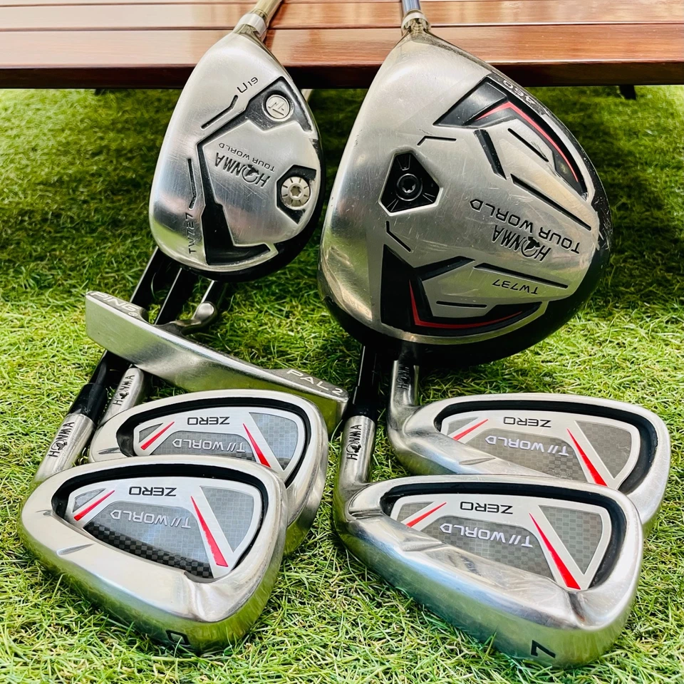 HONMA TOUR WORLD Harf Set TW737 1w TW727 U19 Zero Iron 7.9.10.Aw 7Pcs Small dent - Image 2 of 4