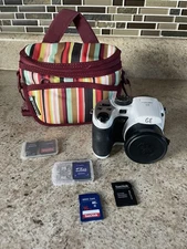 GE X5 Digital Camera 14.1 MP White Image Stabilization Zoom Lens Bridge Camera