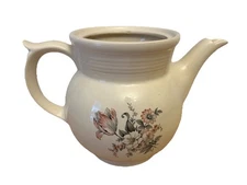 Vtg Enterprise Aluminum Co Drip O lator Floral Coffee Teapot No Lid Vase Decor