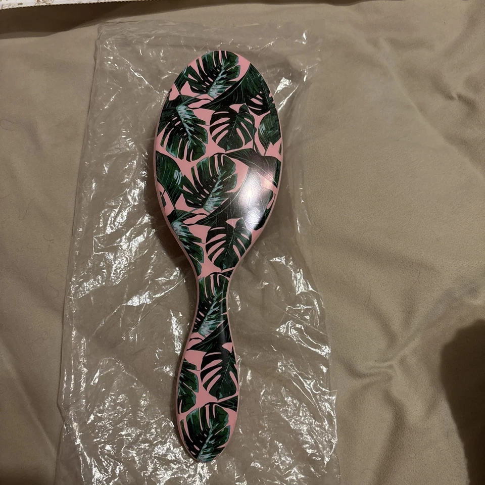 Cepillo desenredante CALA Wet N Dry - rosa con hojas verdes *ENVÍO GRATUITO* Foto 2 de 2