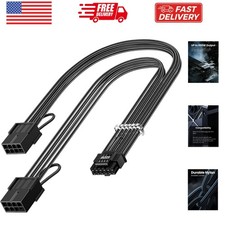 16 Pin GPU Cable Adapter - PCIe 5.0 12VHPWR Extension 30cm - 12 4 Male to PCI...