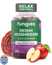 Fungies Reishi Mushroom Gummies, Delicious Apple Flavor - Mushroom Herbal Sup