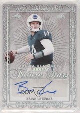 2020 Leaf Ultimate Draft Silver Spectrum 1/15 Brian Lewerke #FS-BL1 Auto w5v