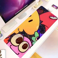 Smiling Friends Printed Mouse Pad - Non-Slip Office Desk Mat with Cute Cartoon C