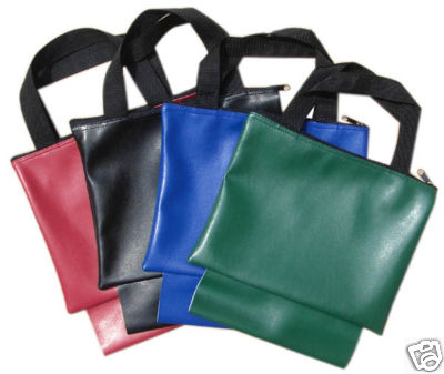Chess Bag Chess Vinyl or Canvas Tote Equipment Bag w Zipper Pocket Handles