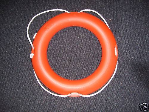 NEW REAL NEW Life Ring Buoy Lifebuoy Lifering Boat Saving Safety River Lake Pool - Picture 1 of 1