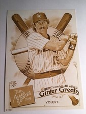 2019 Topps Allen & Ginter Ginter Greats 5x7 Robin Yount Brewers 50 /10