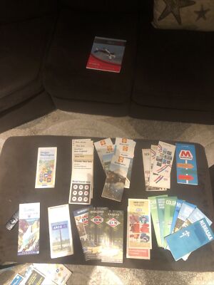 31 Shell, Chevron, Exxon, DX, Arco And More Gas Station Road Maps USA Canada