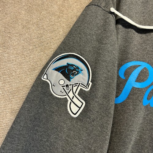 Carolina Panthers Reversible Hoodie Jacket Men's 3XL Black Full Zip G-III EUC - Picture 3 of 18