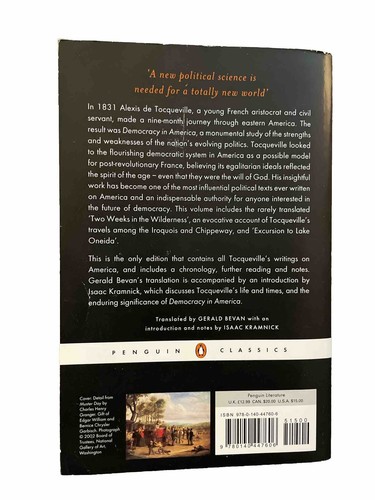 Democracy in America and Two Essays on America by Alexis de Tocqueville... - 第 2/5 張圖片