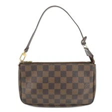 Auth Louis Vuitton Damier Ebene Pochette Accessoires Pouch N58011 Used