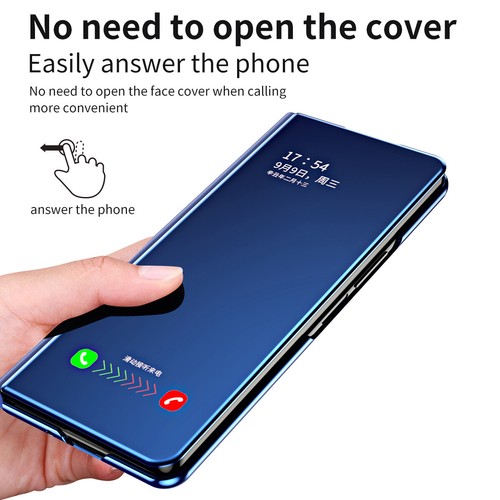 Funda Magnética S-View Espejo Chapado Soporte Para Samsung Galaxy Z Plegable 5/4/3/2 - Imagen 41 de 53