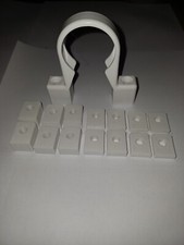 FloPlast Waste Pipe Clip spacers - White - pack of 16 - for 50mm 40mm&32mm Clips