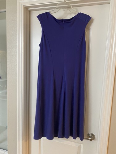 Purple Sleeveless Dress Lined 