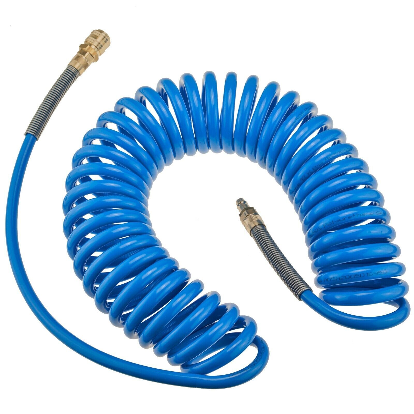 Tubo a spirale per aria compressa RQS PU 9 m 8x12 mm Tubo per pressione...