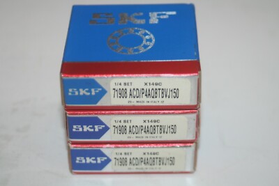 (Triplex Set of 3) SKF 71908 ACD/P4AQBTBVJ50 Super Precision Bearings * NEW *