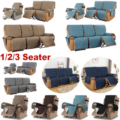 1/2/3 Seater Stretch Recliner Chair Covers Couch Cover Sofa Armchair Slipcover