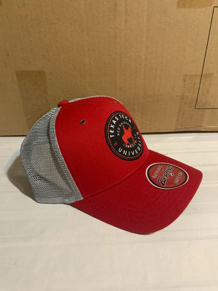 Texas Tech Red Raiders NCAA Zephyr Red Mesh Snapback Adjustable Hat New - Image 4 of 4